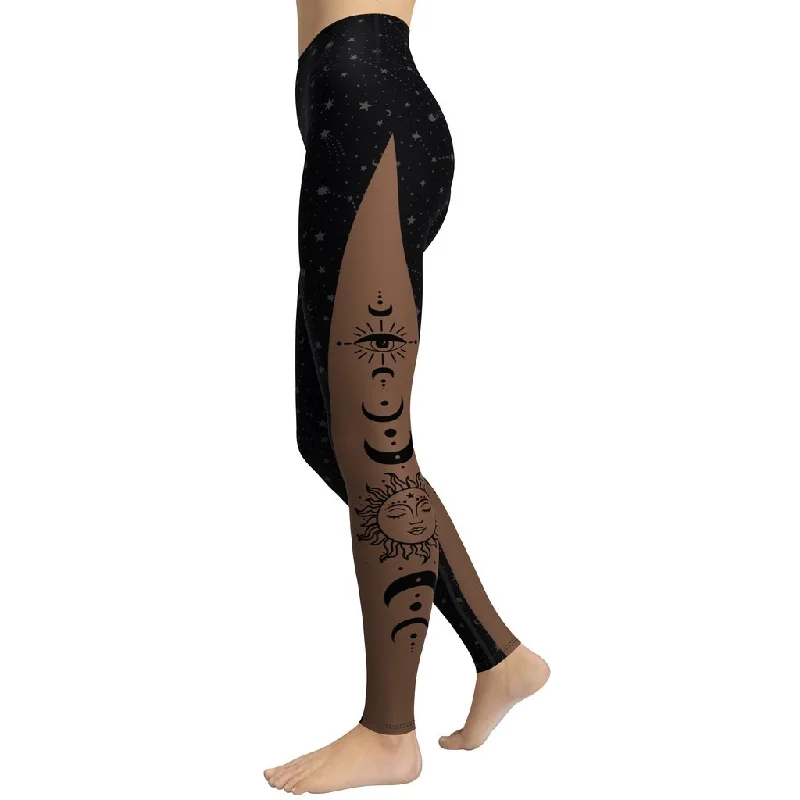Sneak Peek Sale Crescent Moon Yoga Leggings