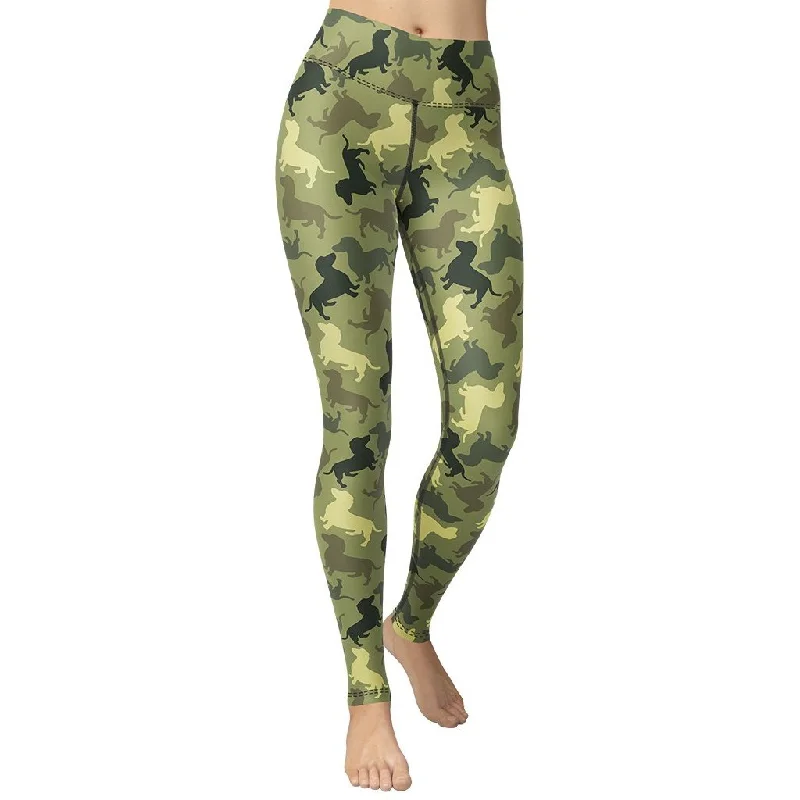 Best Deals Dachshund Camo Yoga Leggings