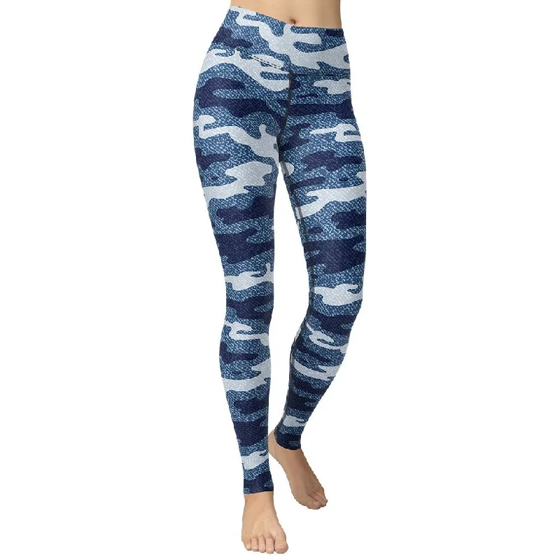 Special Discount Denim Camo Print Yoga Leggings