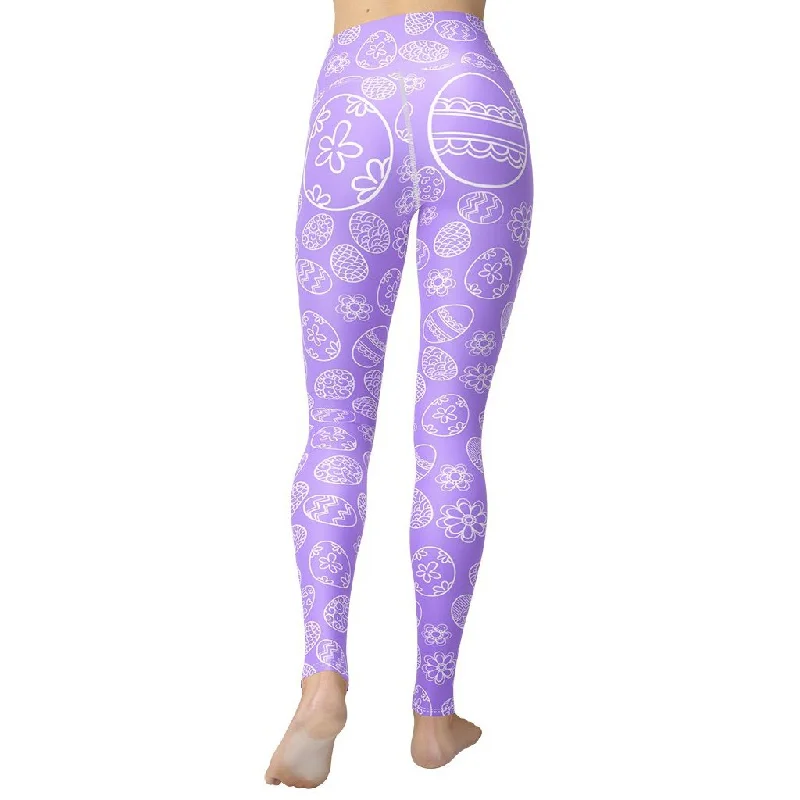 Final Sale Easter Eggs Yoga Leggings