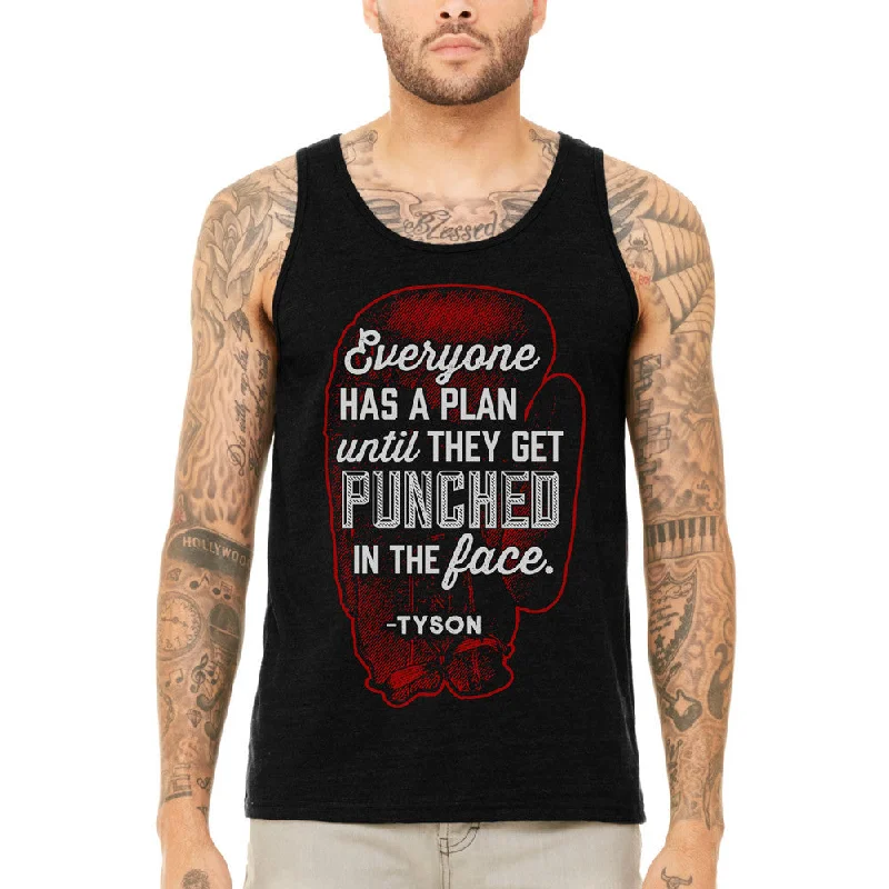 Hot Deal Everyone Has a Plan Until They Get Punched in the Face Unisex Tank Top