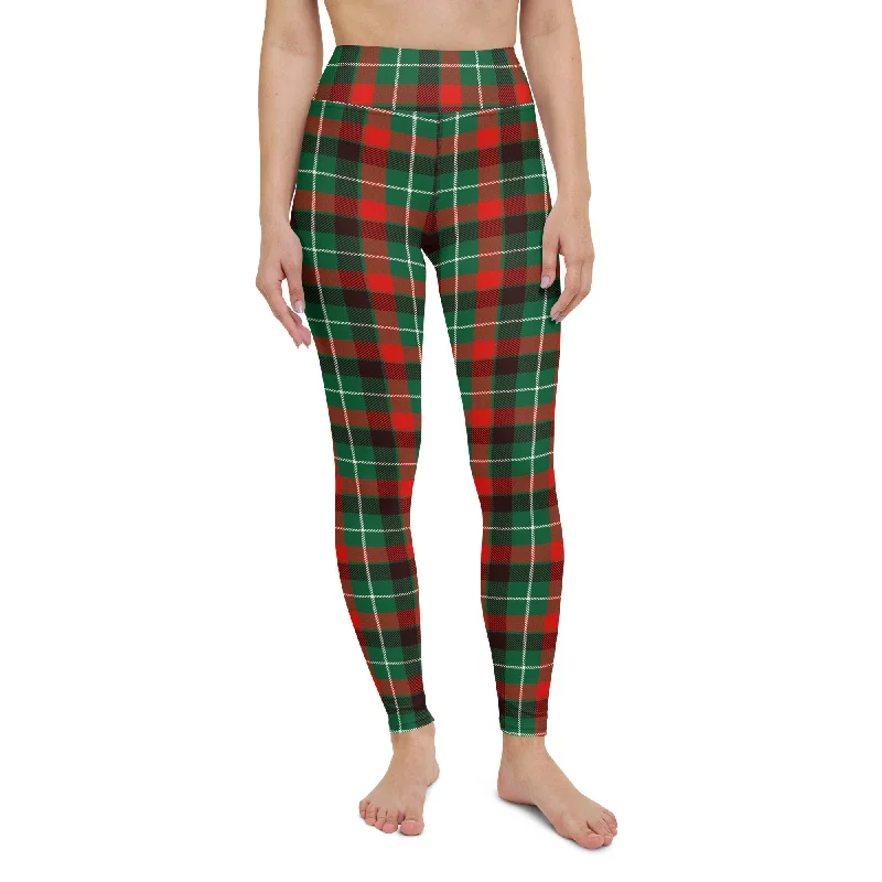 Blowout Sale Festive Tartan Yoga Leggings