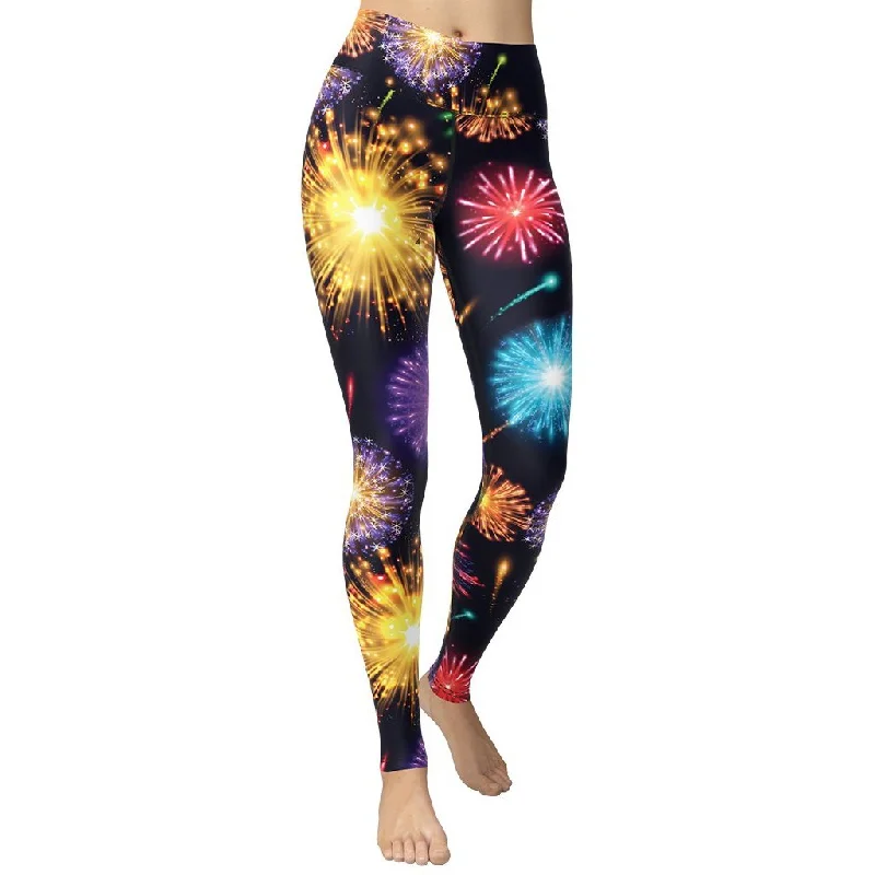 Blowout Deals Fireworks Yoga Leggings