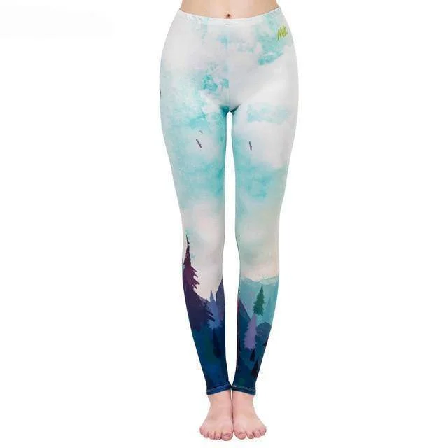 Don't Miss Forest Sky Printing leggings