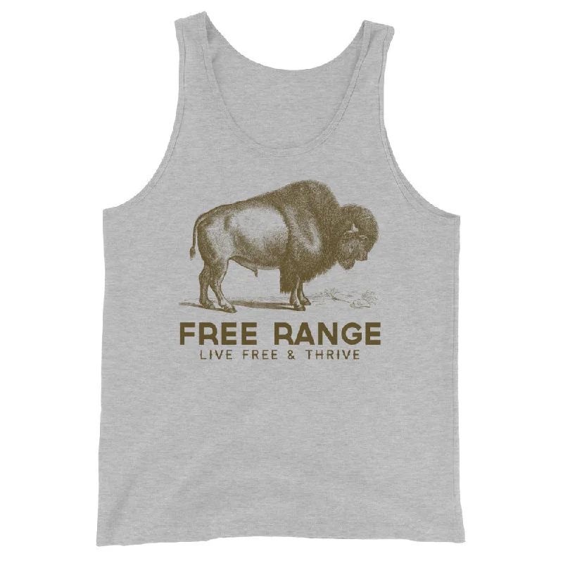 Early Bird Discount Free Range Live Free Unisex Tank Top