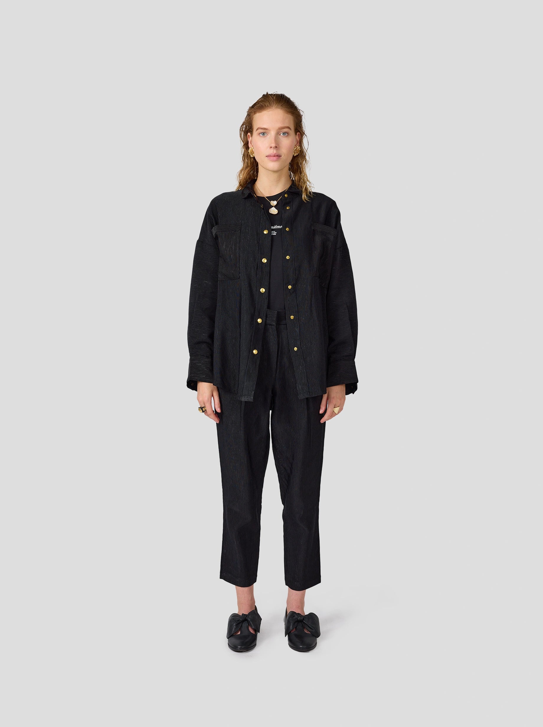 Price Drop Gabriel Pants in Coal Ottoman