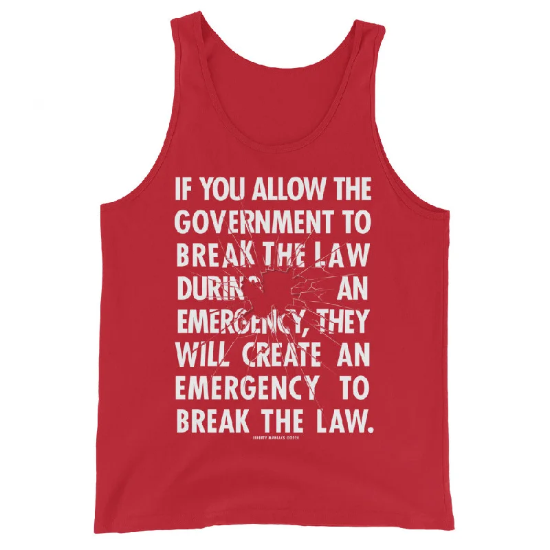 Take Advantage Government Emergency Unisex Tank Top