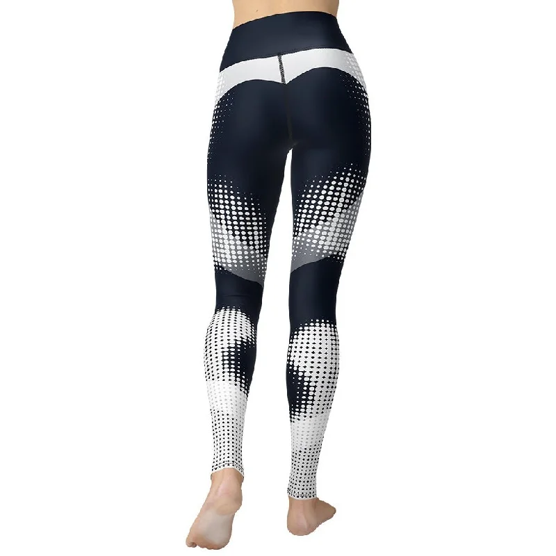 Reduced Prices Gray Geometric Heart Yoga Leggings