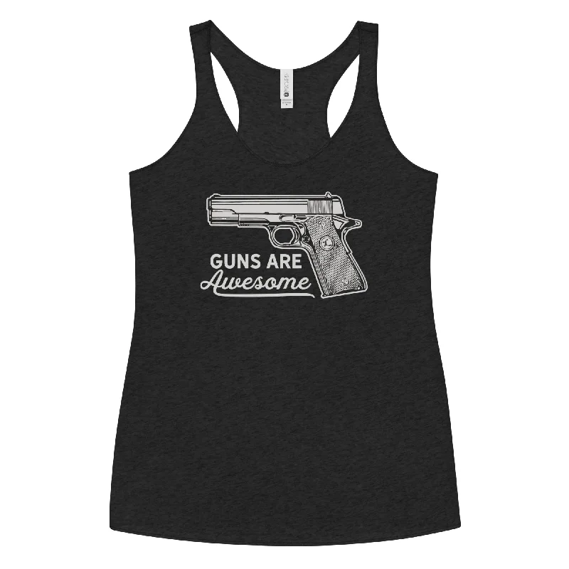 Don't Wait Guns are Awesome Women's Racerback Tank