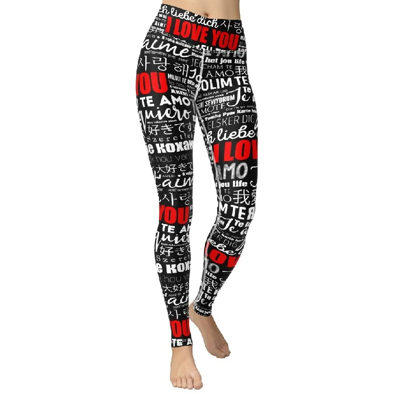 Markdowns I Love You Yoga Leggings