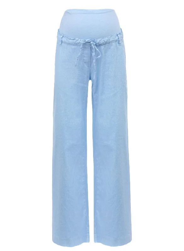 TIME-Limited Offer Joseph Linen Maternity Pants - Cashmere Blue