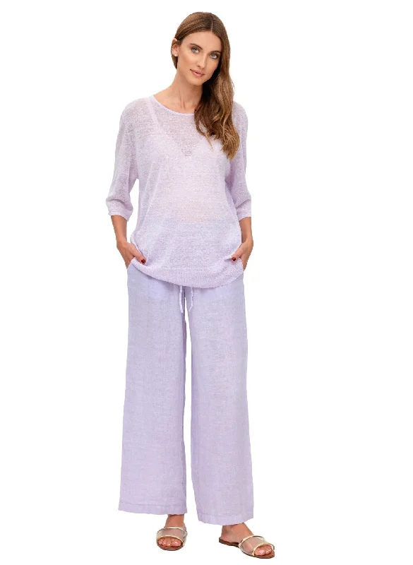 Blowout Deals Joseph Linen Maternity Pants - Lavander