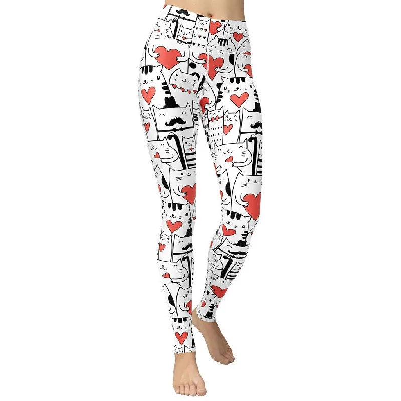 Closeout Sale Kitties in Love Yoga Leggings