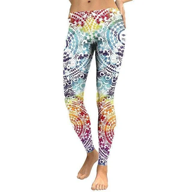 Blowout Deals Mandala Flower 3D Printed Yoga Pants