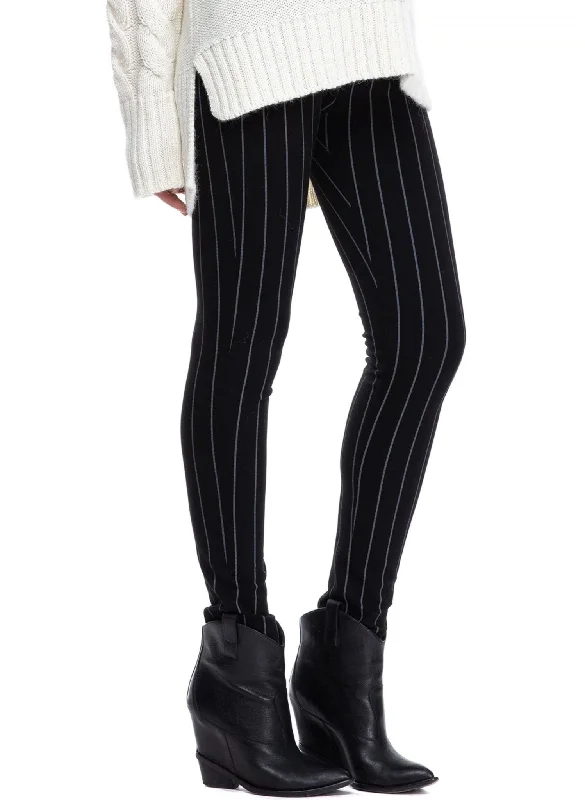 Limited Stock Marcel Maternity Leggings - Black Stripes