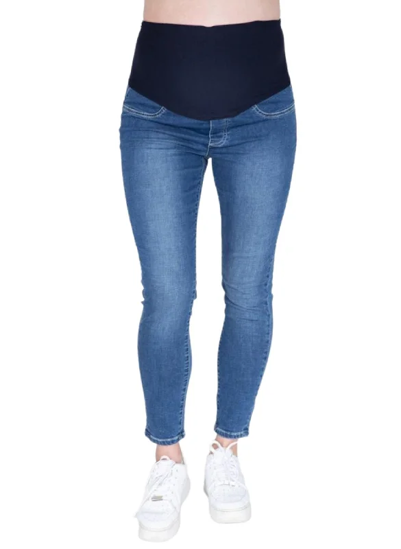 Instant Discount Maternity Over the Bump High Waist Slim Denim Jeans