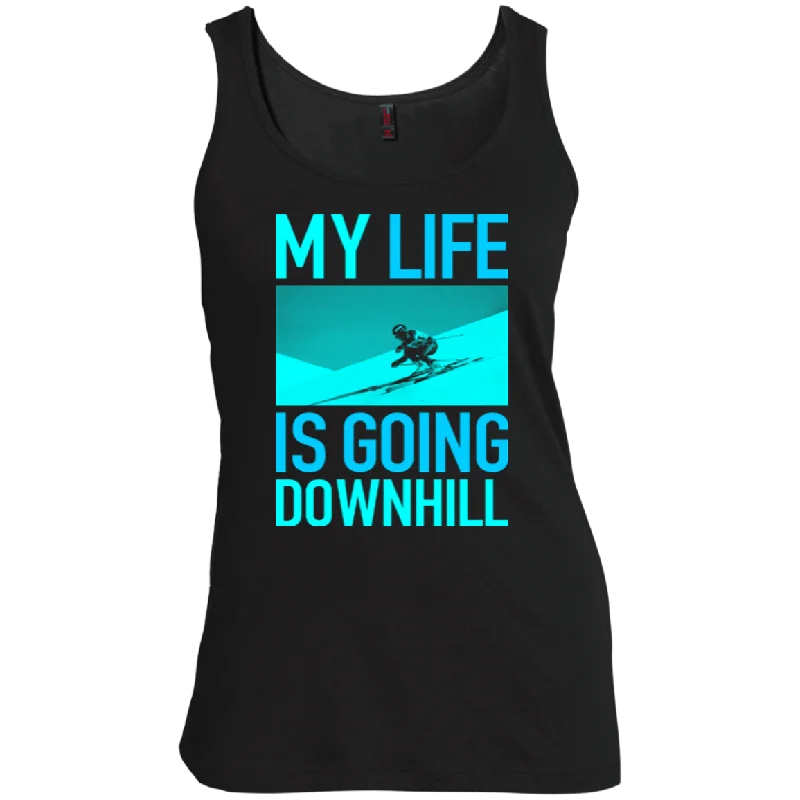Stock Clearance My Life Is Going Downhill Tank Tops
