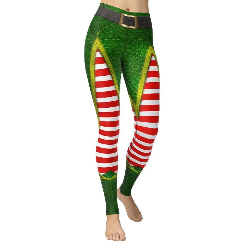 Mega Sale Christmas Elf Yoga Leggings