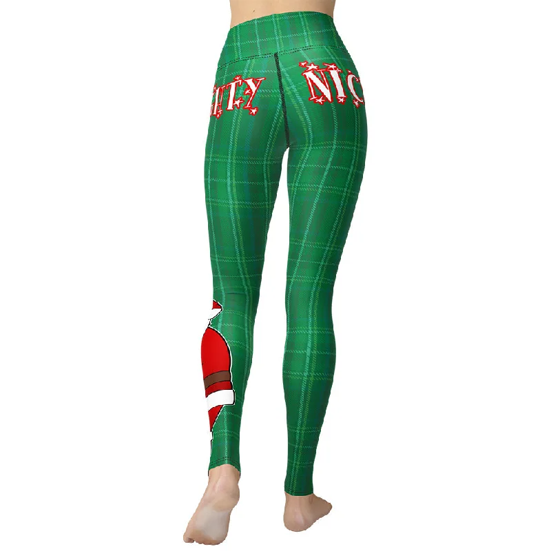 Overstock Sale Naughty or Nice Yoga Leggings
