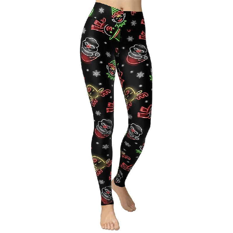 Deal Alert Neon Christmas Yoga Leggings