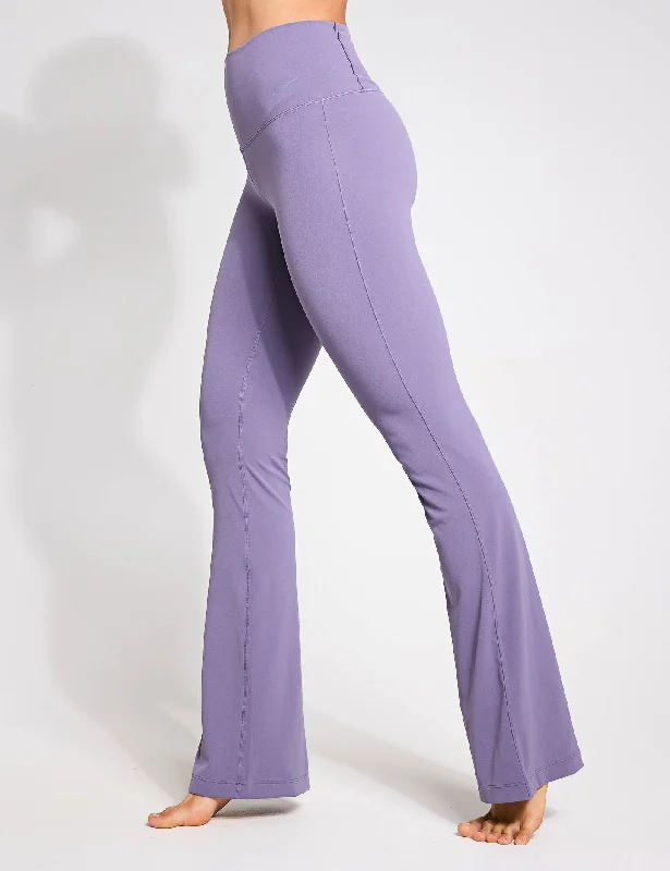 Instant Discount Zenvy High Waisted Flared Leggings - Daybreak/Black