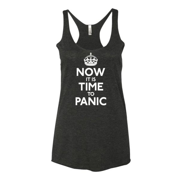 Limited Availability Now It Is Time To Panic Racerback Tank Top