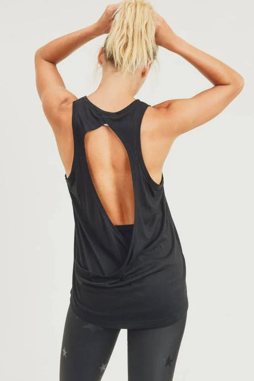 Price Drop MONO B - Open Overlay Back Tank
