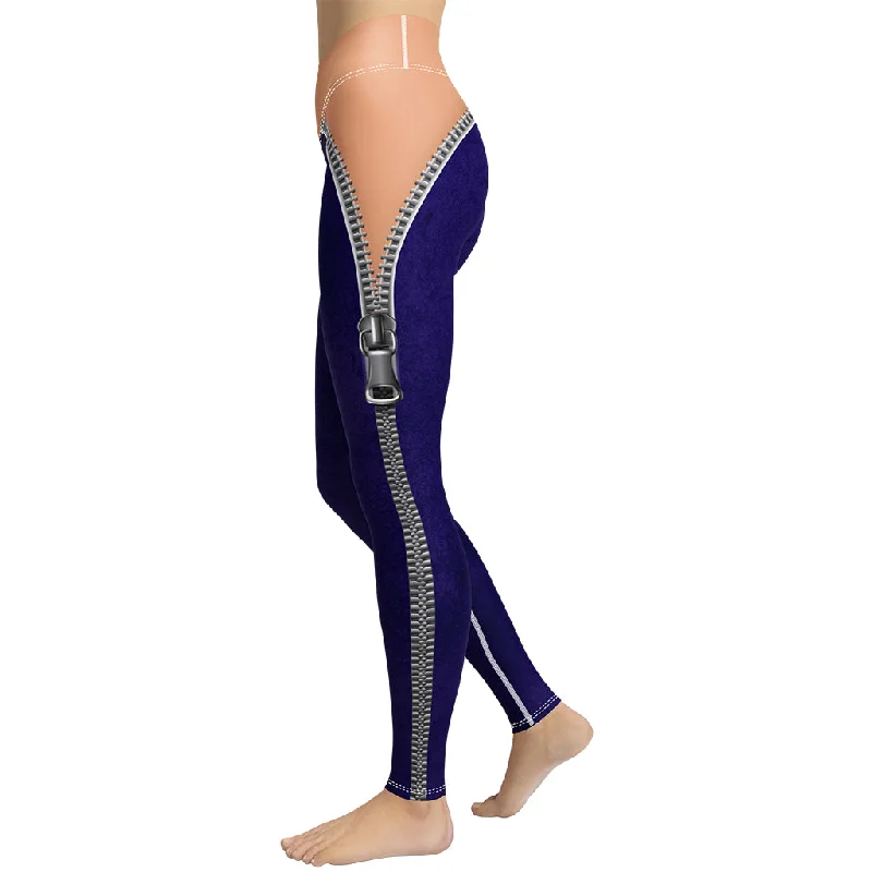 Discount Deals Open Zipper Yoga Leggings