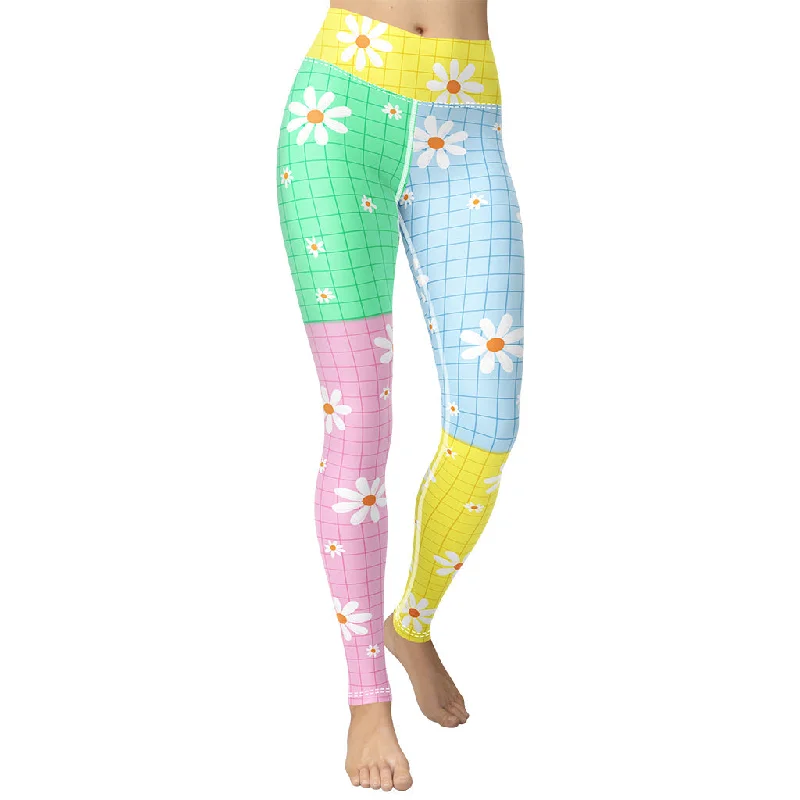 Markdown Madness Pastel Patches Yoga Leggings
