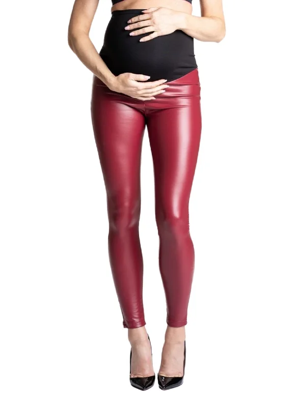 Stock Up and Save Popstar Mamacita Maternity Leggings - Red