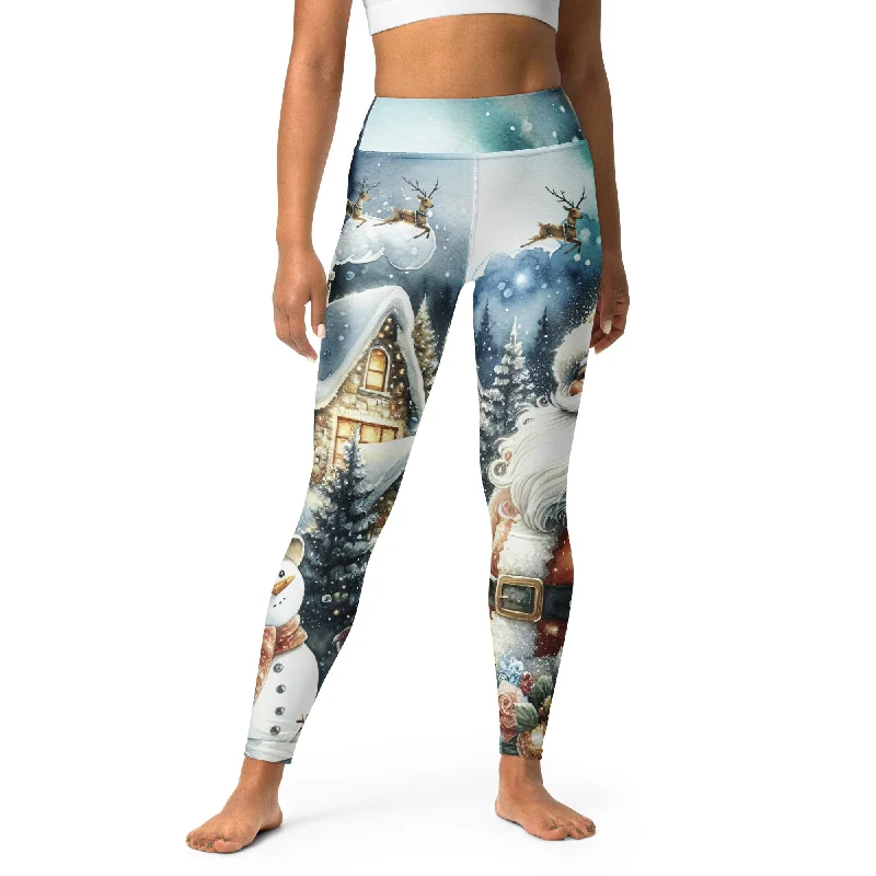 Loyalty Reward Santa's Cozy Cottage Yoga Leggings
