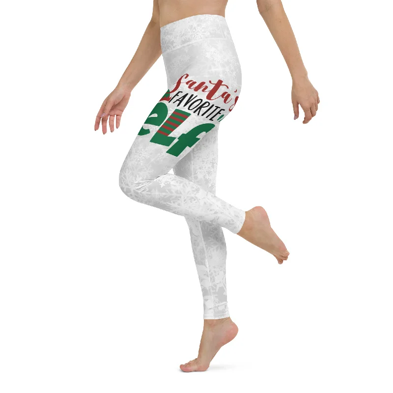 Best Seller Santa's Favorite Elf Yoga Leggings