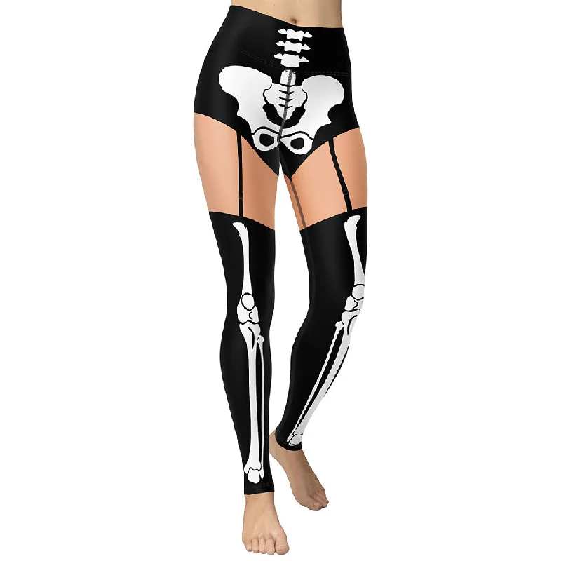 Final Clearance Skeleton Shorts Yoga Leggings