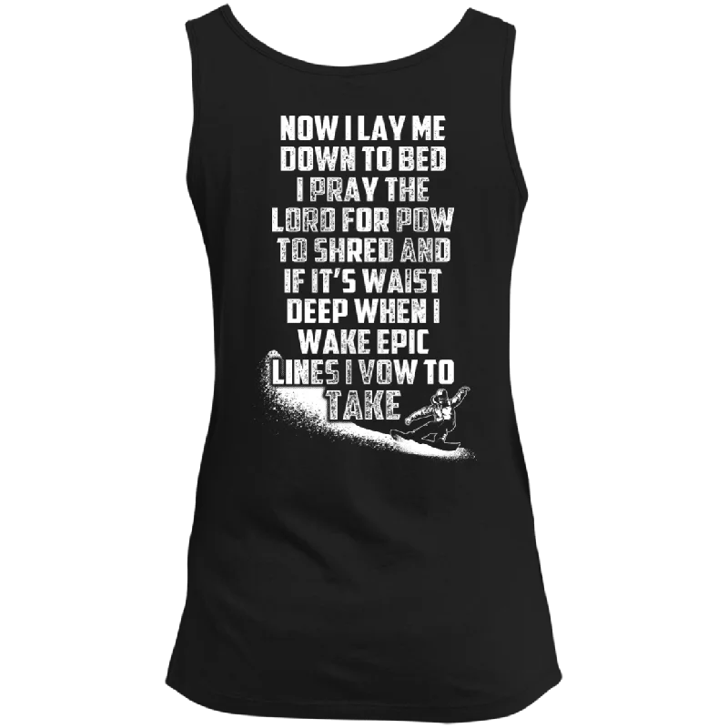 Don't Wait Snowboarder's Prayer Tank Tops
