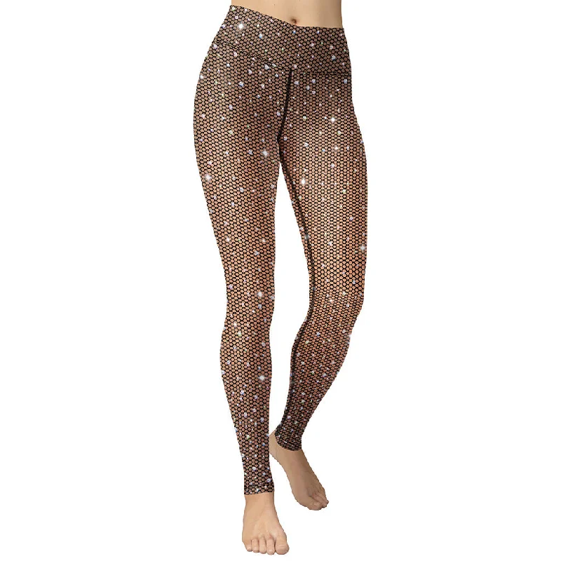 Unbeatable Prices Sparkle Fishnet Print Yoga Leggings