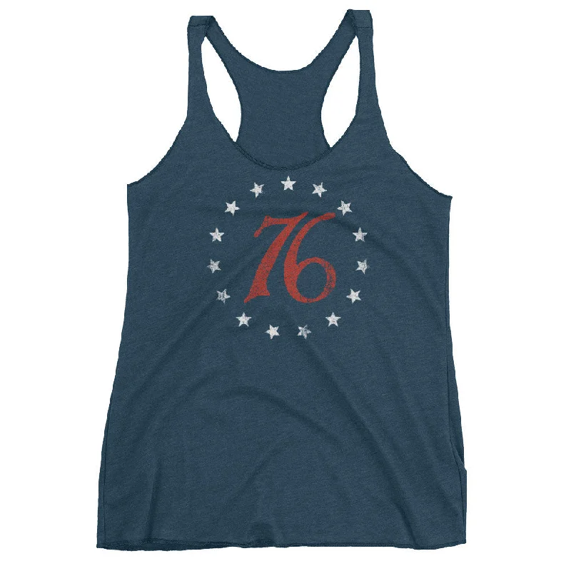 New Deals Spirit of 76 Women's Racerback Tri-blend Tank Top