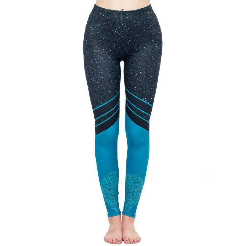 Final Sale Starry Sea Love Printing Leggings