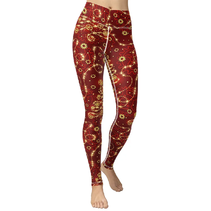 Season Finale Sale Steampunk Christmas Yoga Leggings
