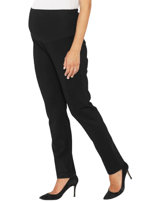 Final Markdown Straight Cut Ponti Pants - Black