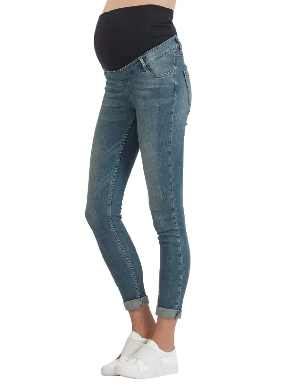 Early Bird Discount Super-Stretch Maternity Jeans with Medium Wash