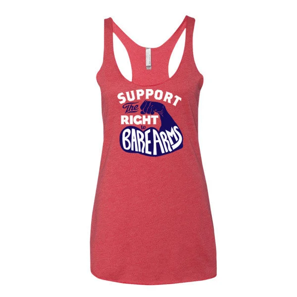 Take Advantage Support the Right To Bare Arms Triblend Racerback Tank