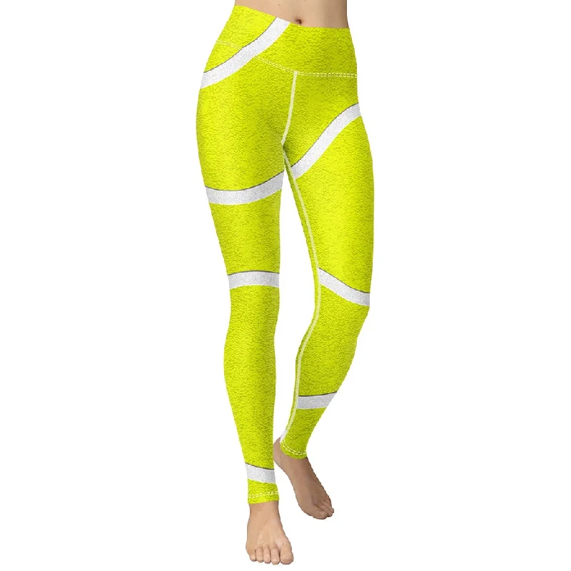 Deal Dash Tennis Ball Yoga Leggings