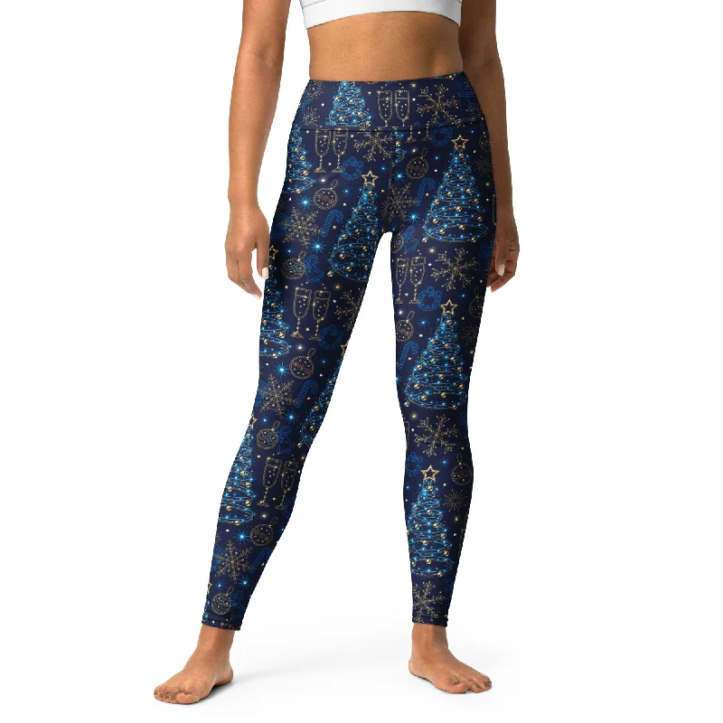 Take Advantage Twinkling Tinsel Dreams Yoga Leggings