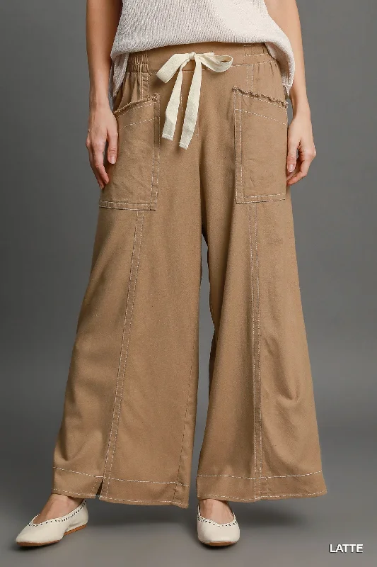 Clearance Items Wide Leg Pull On Pants