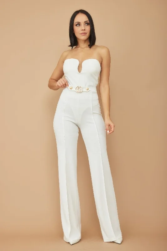 Savings Galore Cg Buckle And Button Detail Pants