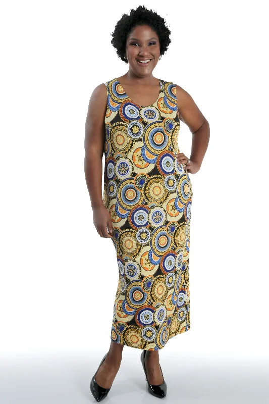 Bargain Prices Vikki Vi Jersey Royal Medallion Maxi Tank Dress