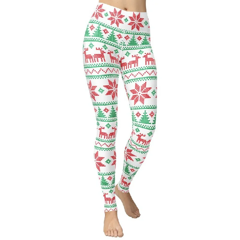 The Best Prices Vintage Knit Print Yoga Leggings