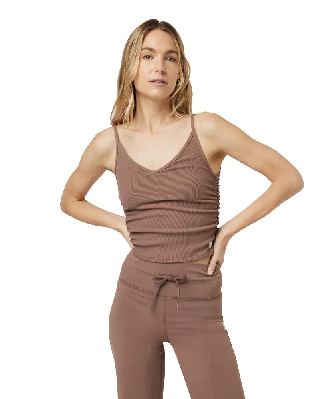 Super Deal Vuori Rib Ruched Tank