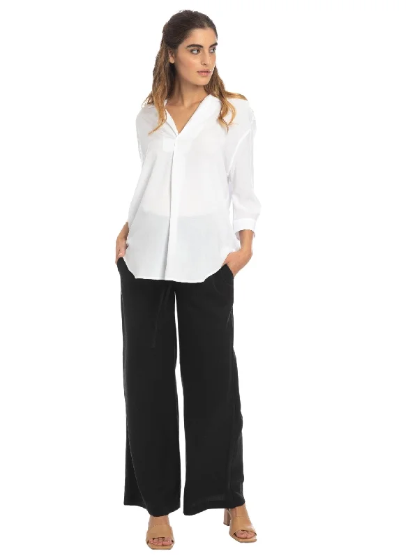 Online Specials Warren Maternity Trouser in Soft Tencel - Black