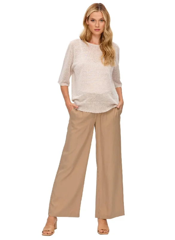 Today's Special Warren Maternity Trouser in Soft Tencel - Desert